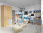 Уникални модели на детски стаи с двуетажни легла